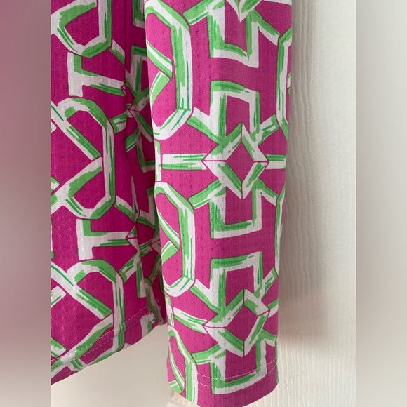 Icikuls ICIKULS Pink & Green Long Sleeve Sun Shirt Top size Small - Picture 6 of 13
